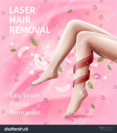 Laser Hair Removal Device Easy Use Stock Vector (Royalty Free