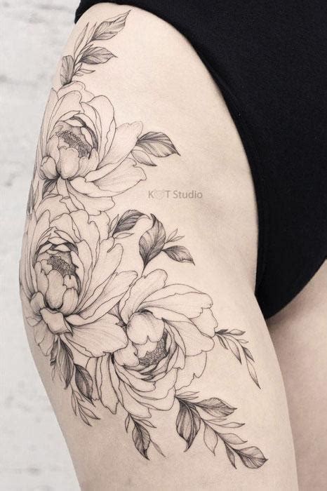 ТАТУ ПИОНЫ - KOT Tattoo Studio