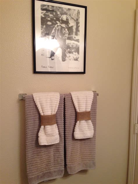 Decorative Ways To Hang Towels In Bathroom - Bathroom Poster