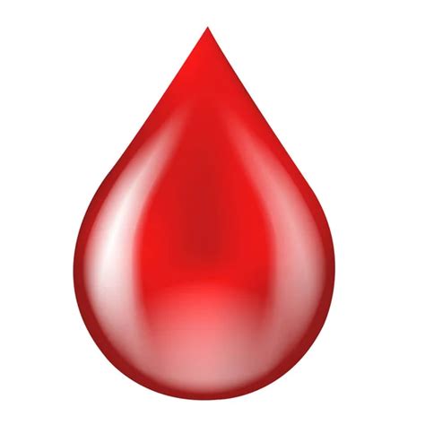 Red Blood Drop Icon Isolated Transparent Background Stock Vector by ...