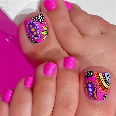 Amazon.com: OHWODA Pink Press on Toenails Short Square Fake Toe Nails