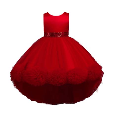 Hpgjzj Princess Girls Dress for Wedding Birthday Party Girl Low Tulle