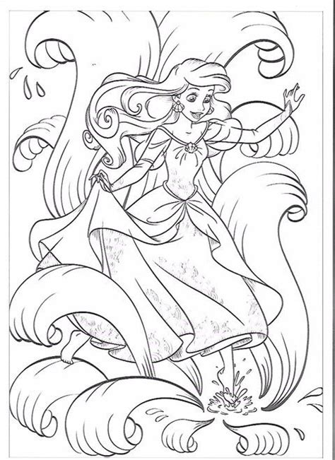 princess disney ariel  colorir cores