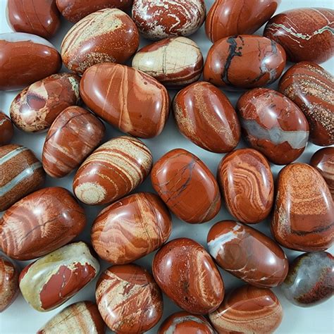Red Banded Jasper Tumble Stone - Lovely Sunshine Crystals