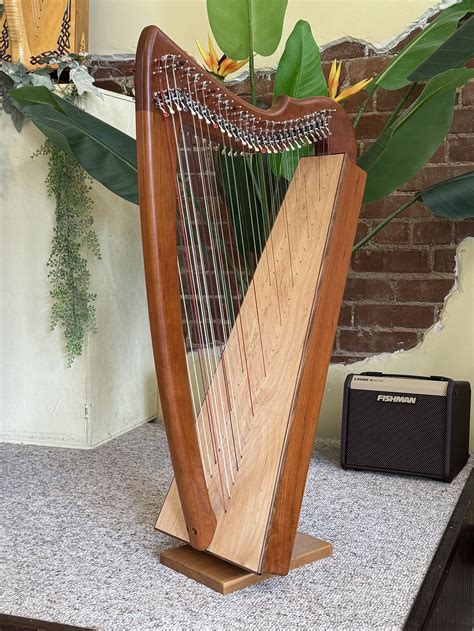 (SOLD) Double Morgan Meghan lap harp - Showroom SALE! — Rees Harps Inc.