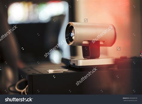 cctv security surveillance camera server room stock photo