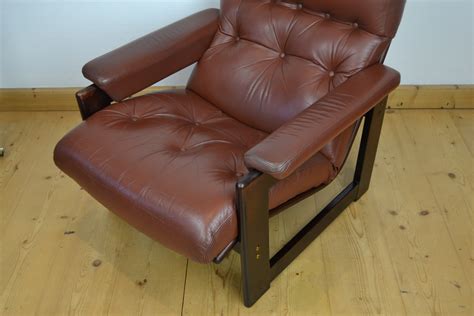 Vintage Leather Lounge Chair Scandinavian Design | Retro Station