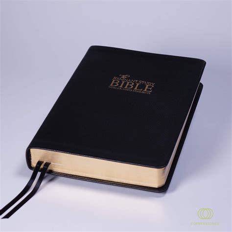 Remnant Study Bible KJV Large Print (Genuine Top-grain Leather) Black ...