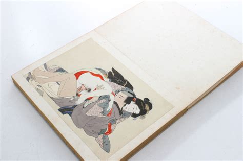 Vintage Silk Bound Japanese Shunga Pillow Book | EBTH