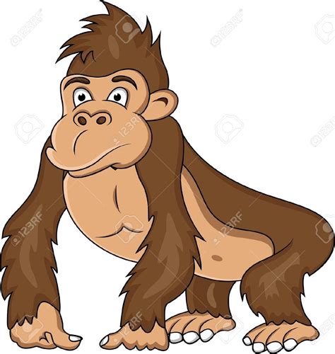 Ape Drawing Stock Vector Illustration And Royalty Free Ape Drawing ...