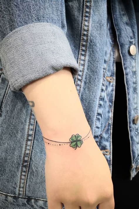 female shamrock tattoos shamrock  clover tattoos luckyfishart