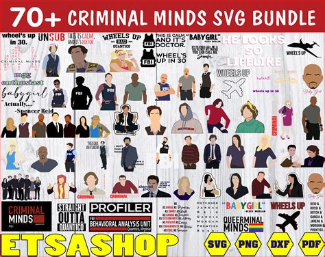 Criminal Minds svg bundle, Criminal Minds svg png dxf, Criminal Minds ...