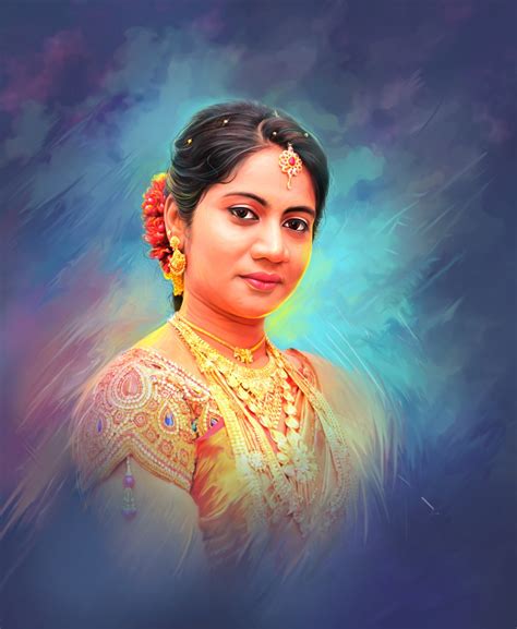 digital oil color portrait  chennai digital painting  hyderabad