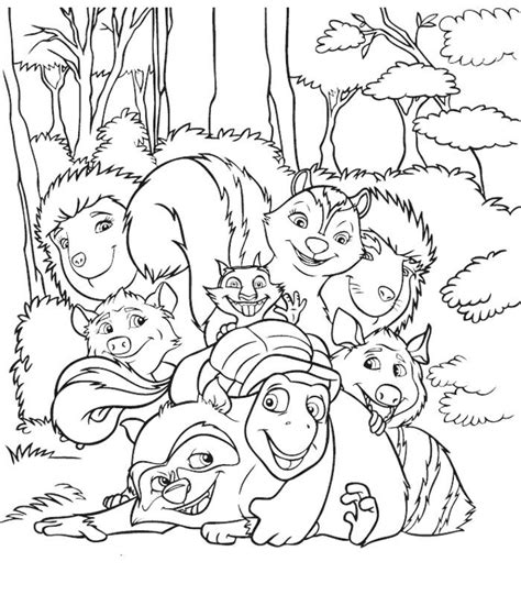 over the hedge movie coloring page - Clip Art Library