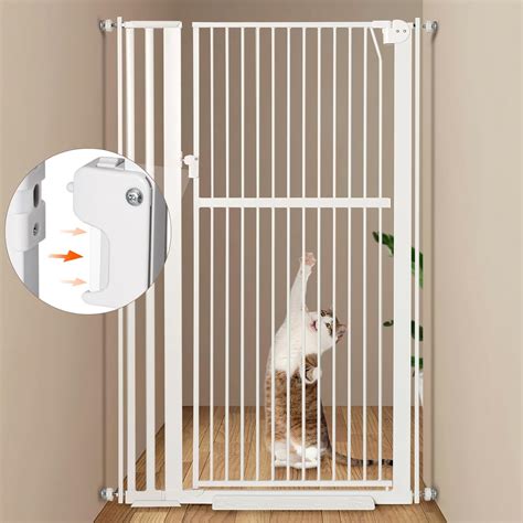 Amazon.com: 59” Extra Tall Pet Gate, Durable Metal Cat Gate with Double