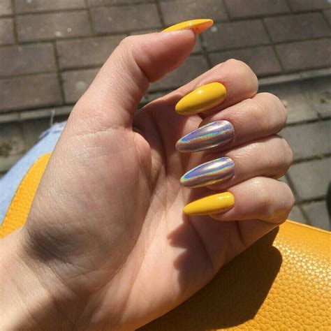 идеи дизайна ногтей желтого цвета - uniformcustomize