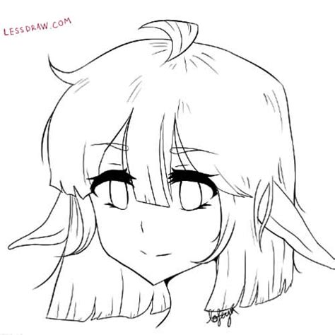 Аниме картинки для срисовки | Lessdraw