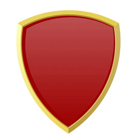 Premium Vector | Red shield or insignia