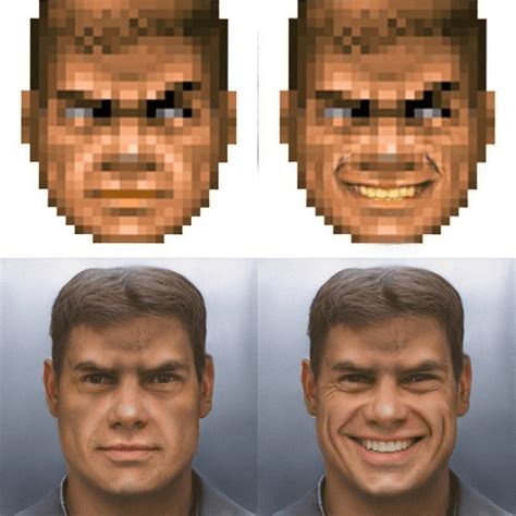 Doomguy Sprite Face