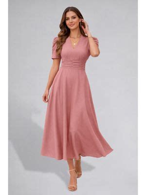 buy twenty dresses  nykaa fashion womens puff sleeve peach solid