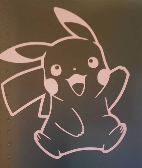 Pikachu Pokemon Vinyl Decal | Etsy