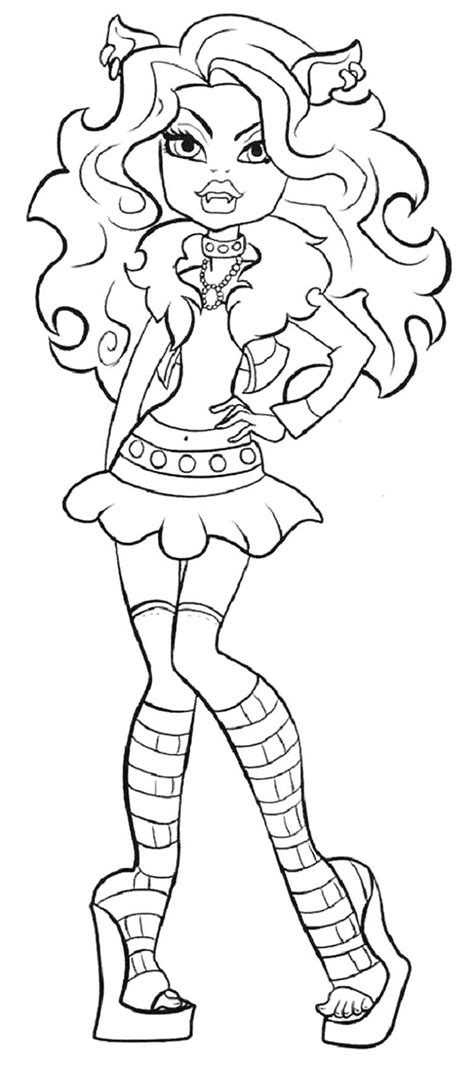 Monster High Para Colorir