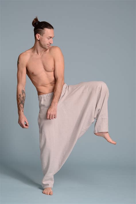Linen Harem Pants HODU | Men's Flax clothes | Shantima