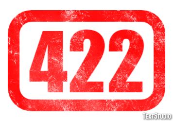422 Text Effect and Logo Design Number