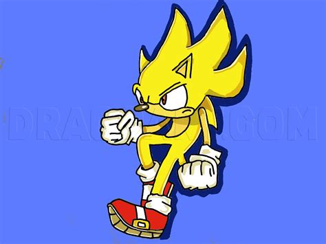 how to draw super sonic