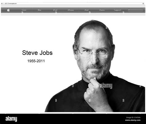 Remembering Steve jobs - Apple homepage screen Stock Photo - Alamy