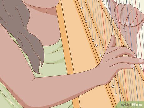 how to play a harp