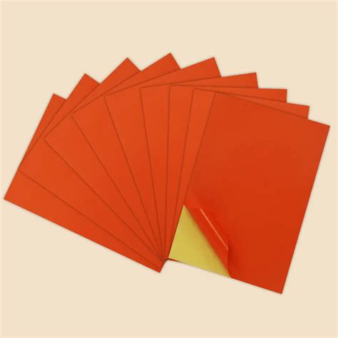 printable colored sticker paper orange yesion wholesaler