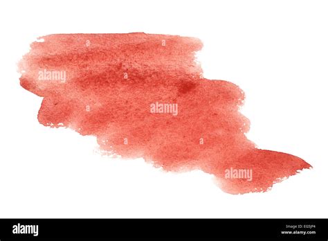 red watercolor brush strokes stock photo alamy