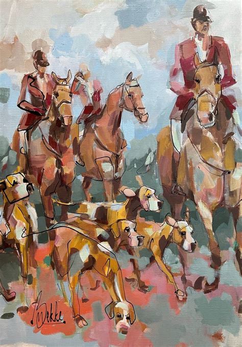 Draghunt Painting by Marieke Bekke | Saatchi Art