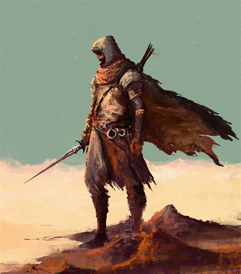 ArtStation - Воин в пустные