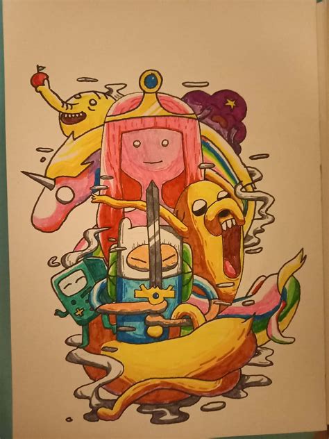 Download Adventure Time Fanart Drawing Picture | Wallpapers.com