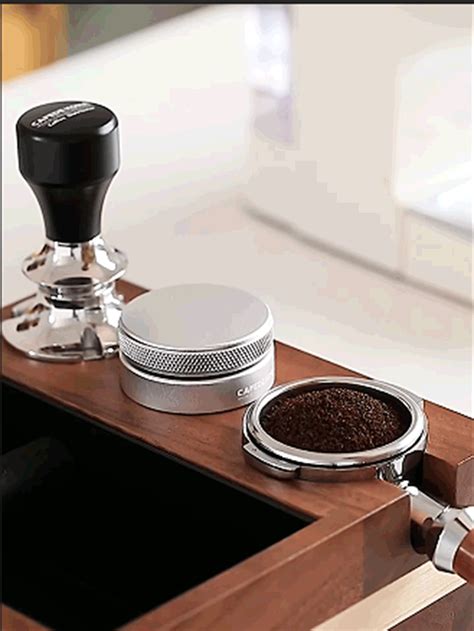 1 PC Black Powder Dispenser Italian Coffee Machine Powder Dispenser Handle Filler Powder Hammer ...