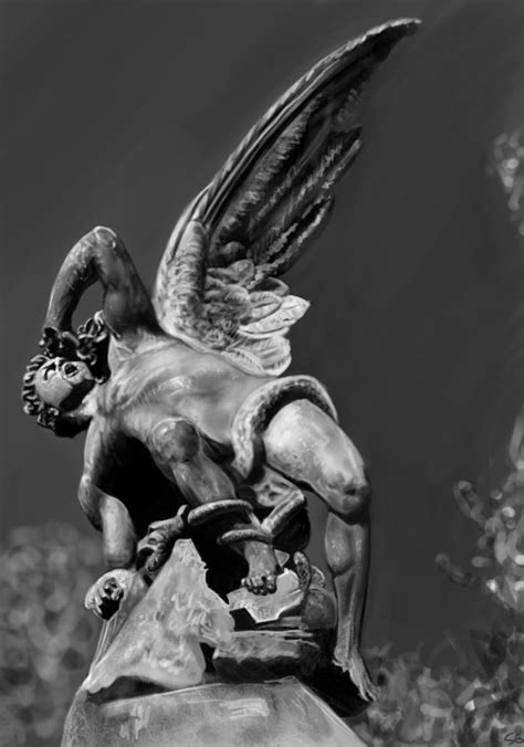 Lucifer statue study by https://samuelgrayart.deviantart.com on ...