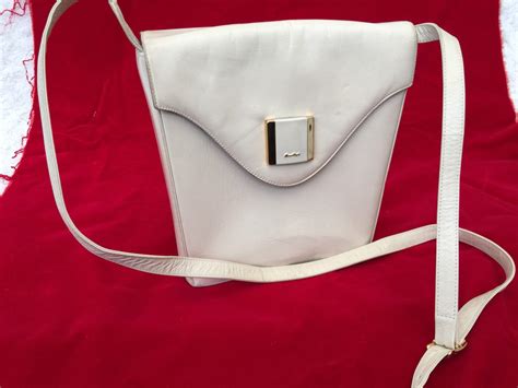 vintage bruno magli italian leather handbag etsy