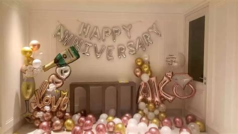 happy anniversary balloon decoration  home balloonexhibit balloon