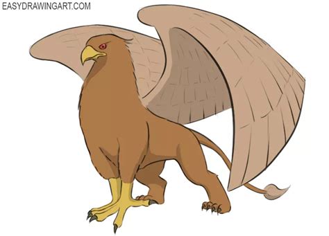 How to Draw a Griffin - Easy Drawing Art