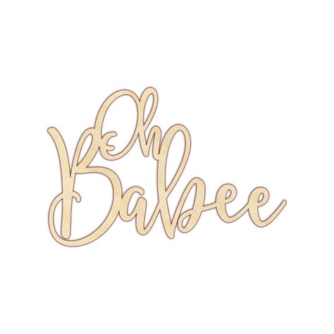 Oh Babee - Baby Shower Sign Decor - Unfinished Wood - Etsy