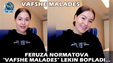 Феруза Норматова "вафше маладес" лекин боплади... - YouTube