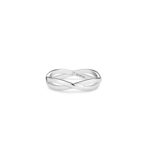 Infinity Band in White Gold | De Beers US