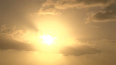 Stock Video Clip of Bright and sunny sky on partly cloudy | Shutterstock