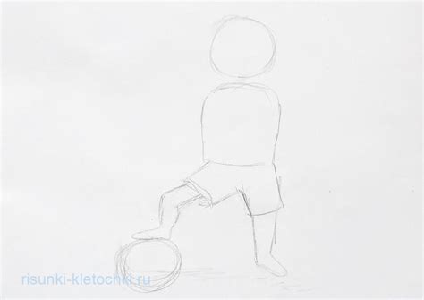 Как нарисовать футболиста поэтапно