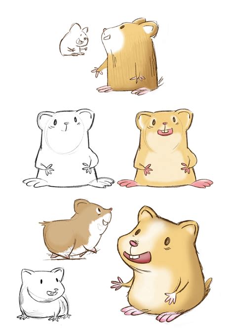 Рисунок хомяка карандашом: мастер-класс, фото идеи ♥ Рисунки карандашом ...