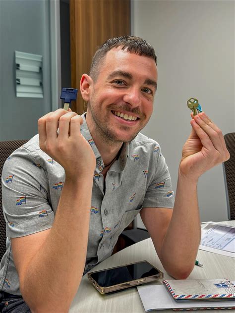 This homo just became a homo-ner! 🔑🏡🌈 During Pride Month, no less, and