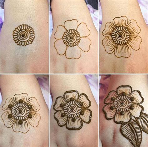 easy mehndi designs step  step