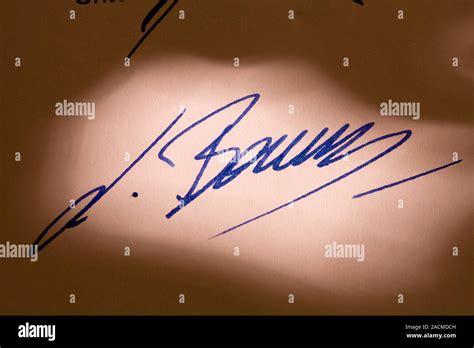 signing  letter stock photo alamy